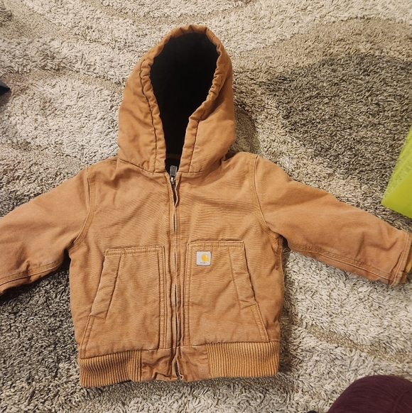 Carhartt Brown Quilted Jacket 2t Insulated